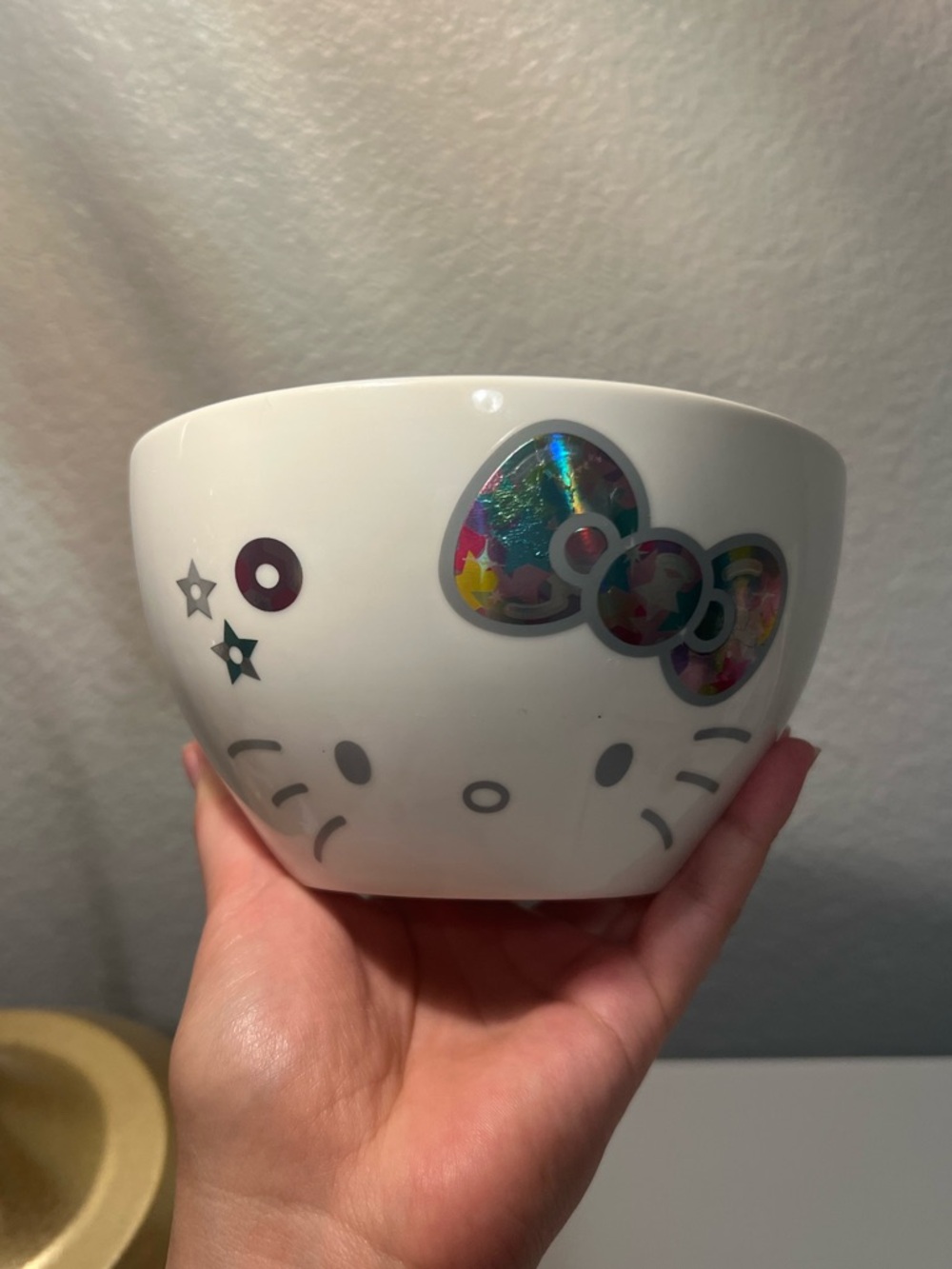 Hello Kitty Ramen Ceramic Bowl with chopsticks